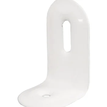 Pisla Rakennuskulmat Ja -kiinnikkeet-Kalustekulma Terästä, Valkoinen, 4 Kpl