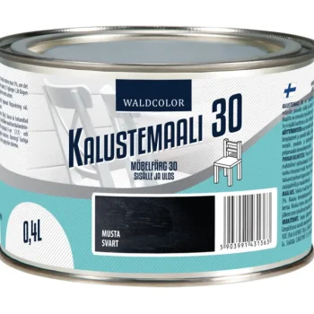 Waldcolor Maalit-Kalustemaali 30 0,4 L Musta