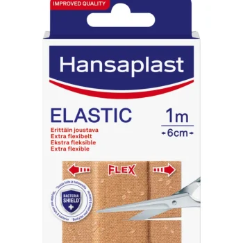 Hansaplast Hyvinvointi- Ja Terveydenhoitotarvikkeet^Kangaslaastari Elastic 1 M X 6 Cm