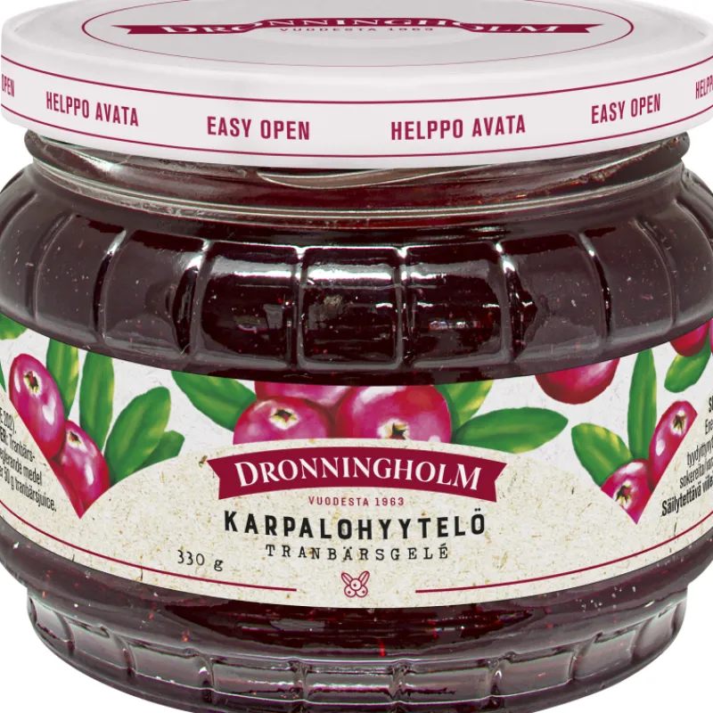 karpalohyytel-dronningholm-330-ifljihEO-0.webp Dronningholm Hillot, Marmeladit Ja Kiisselit^Karpalohyytelö 330 G