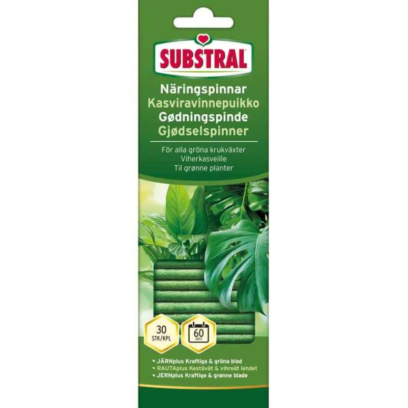 kasviravinnepuikko-substral-vi-zowhxINU-0.webp Substral Sisäkukkien Ravinteet Ja Mullat-Kasviravinnepuikko Viherkasveille 30 Kpl