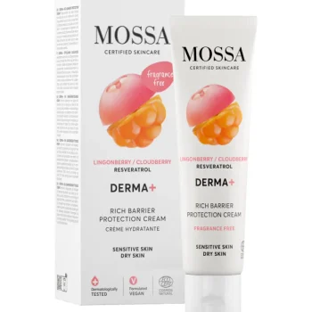 Mossa Luonnonkosmetiikka-Kasvovoide 60 Ml DERMA+ Rich Barrier Protection