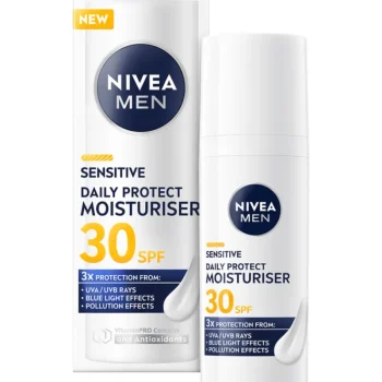 Nivea Men Miesten Ihonhoito Ja Puhdistus^Kasvovoide 50 Ml Sensitive Daily Protect Moisturiser SPF30