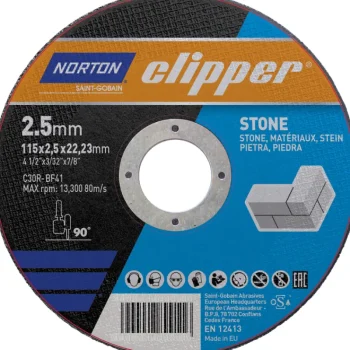 Norton Clipper Sähkötyökalujen Tarvikkeet^Katkaisulaikka 115x2,5x22,23mm Stone