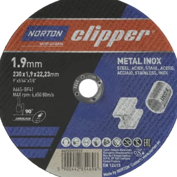 Norton Clipper Sähkötyökalujen Tarvikkeet-Katkaisulaikka 230 X 1,9 Mm