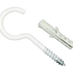 Pisla Ripustus-Kattokoukku 40 Mm Valkoinen + Proput, 4 Kpl