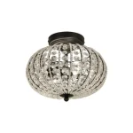 Scan Lamps Sisävalaisimet-Kattoplafondi Edda, Musta/kirkas