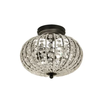 Scan Lamps Sisävalaisimet-Kattoplafondi Edda, Musta/kirkas