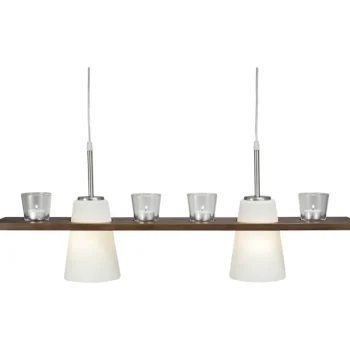 Aneta Lighting Sisävalaisimet-Kattovalaisin Plankan, Pähkinänruskea/valkoinen