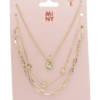 Miny Korut Ja Kellot^Kaulakoru 3 Kpl Kullanvärinen