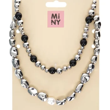 Miny Korut Ja Kellot^Kaulakoru Hopea/musta