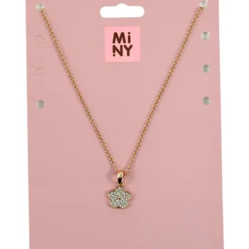 Miny Korut Ja Kellot^Kaulakoru Kukkariipuksella Kullanvärinen