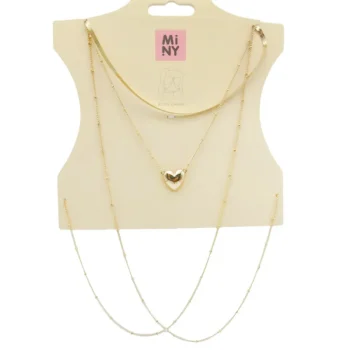 Miny Korut Ja Kellot^Kaulakoru Kullanvärinen Sydän