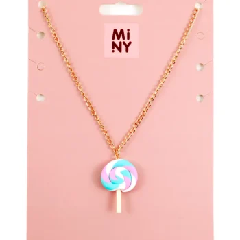 Miny Korut Ja Kellot^Kaulakoru Tikkari Pinkki/turkoosi