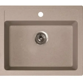 Aqualine LVI-Keittiöallas 600 X 500 Mm X-Granit Hiekanvärinen
