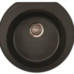 Aqualine LVI-Keittiöallas u00d8 520 Mm X-Granit Grafiitinmusta