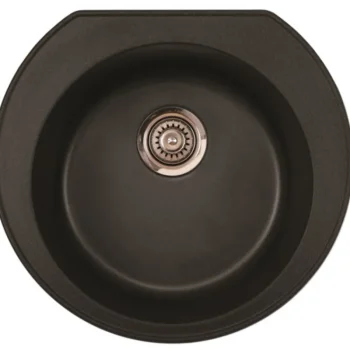 Aqualine LVI-Keittiöallas u00d8 520 Mm X-Granit Grafiitinmusta