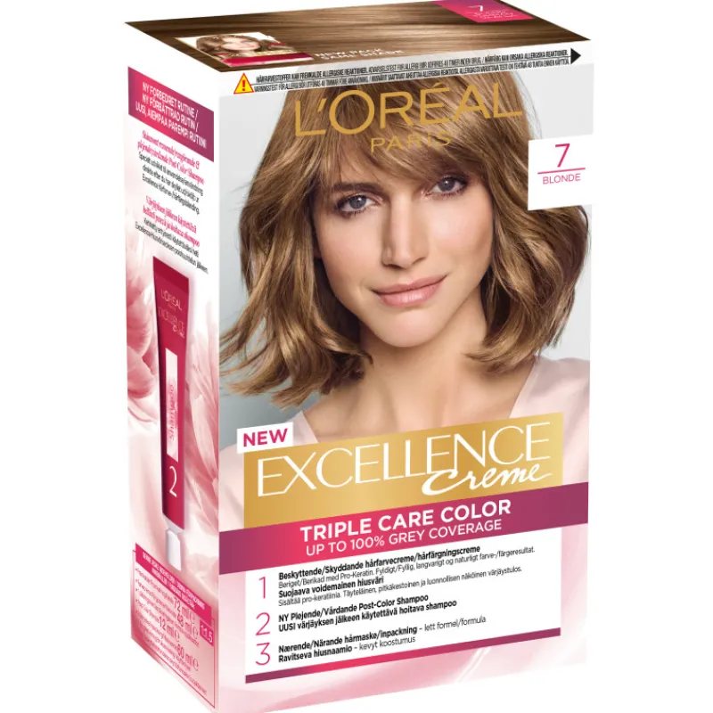 kestovri-creme-7-blonde-ezOfUNml-0.webp Loreal Excellence Hiusvärit^Kestoväri Creme 7 Blonde