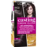 Loreal Casting Hiusvärit^Kevytväri Cru00e8me Gloss 4102 Keskiruskea Tuhka Neutraali Helmiäinen