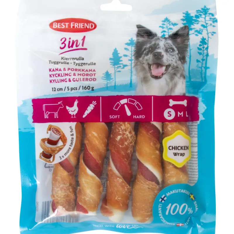 kierrerulla-best-friend-5-kpl-AqwDzaUS-0.webp Best Friend Koiranruoka^Kierrerulla 5 Kpl 160 G 3in1 Kana & Porkkana