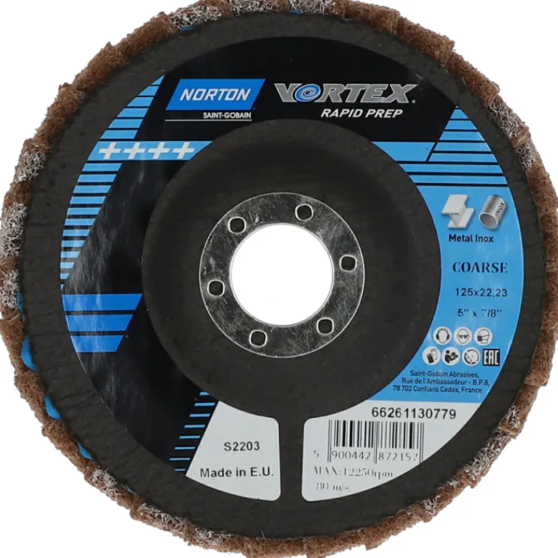 kiillotuslamellilaikka-norton-beJRqesK-0.webp Norton Sähkötyökalujen Tarvikkeet-Kiillotuslamellilaikka 125 Mm Karkea