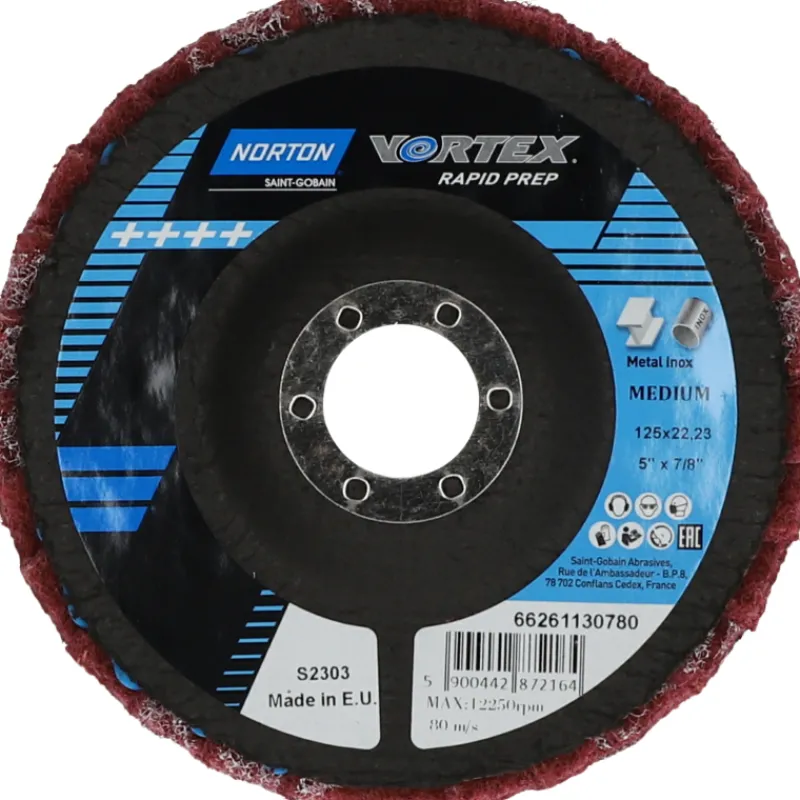 kiillotuslamellilaikka-norton-cxJNIHJA-0.webp Norton Sähkötyökalujen Tarvikkeet-Kiillotuslamellilaikka 125 Mm Keskikarkea