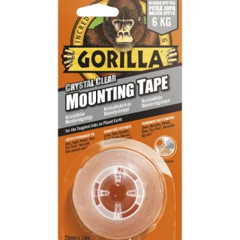 Gorilla Teipit-Kiinnitysteippi 25,4 Mm X 1,52 M, Kaksipuoleinen