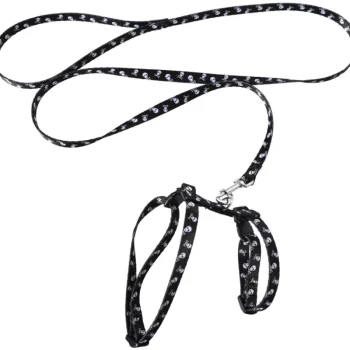 Real Cat Kissatarvikkeet^Kissan Valjaat + Talutin Pääkallo