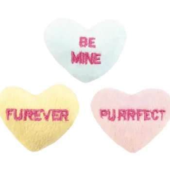 Real Cat Kissatarvikkeet^Kissanlelu 3 Kpl Sydämet