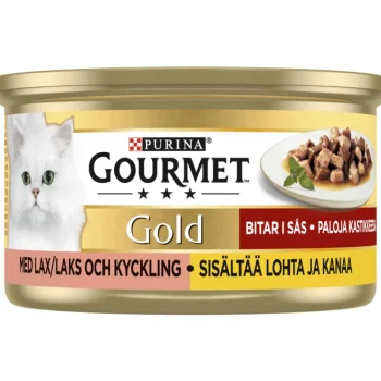 Gourmet Gold Kissanruoka^Kissanruoka 85 G Lohi & Kana Kastikeessa