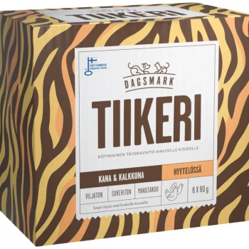Dagsmark Kissanruoka^Kissanruoka 8 X 80 G Tiikeri Kana-kalkkuna Hyytelössä