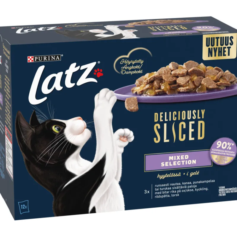 kissanruoka-latz-12-x-80-g-del-gxdILNml-0.webp Latz Kissanruoka^Kissanruoka 12 X 80 G Deliciously Sliced Mixed Lajitelma