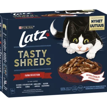 Latz Kissanruoka^Kissanruoka 12 X 80 G Tasty Shreds