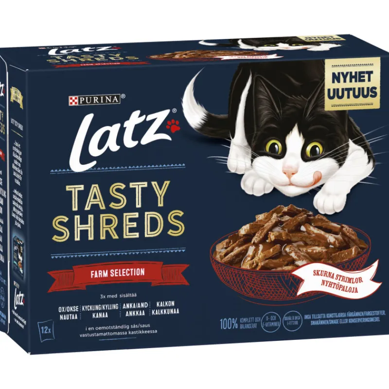 kissanruoka-latz-12-x-80-g-tas-fDIlHUSG-0.webp Latz Kissanruoka^Kissanruoka 12 X 80 G Tasty Shreds