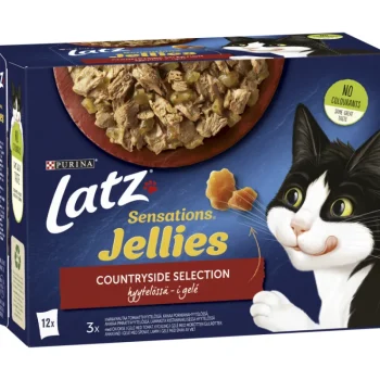Latz Kissanruoka^Kissanruoka 12 X 85 G Sensations Jellies Countryside Lajitelma Hyytelössä