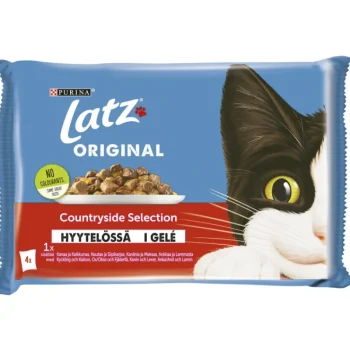 Latz Kissanruoka^Kissanruoka 4 X 85 G Original Countryside Lajitelma Hyytelössä
