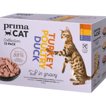 Primacat Kissanruoka^Kissanruoka 12 X 85 G Classic Siipikarja-mix Kastikkeessa