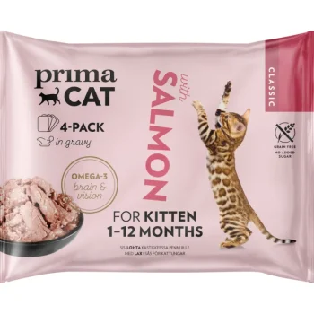 Primacat Kissanruoka^Kissanruoka 4 X 85 G Classic Lohta Kastikkeessa Pennuille