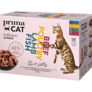 Primacat Classic Kissanruoka^Kissanruoka 12 X 85 G Hyytelölajitelma