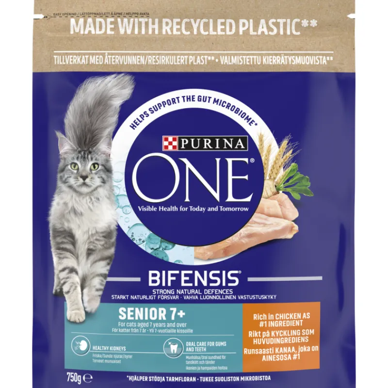 kissanruoka-purina-one-750-g-s-FjyuOYbY-0.webp Purina One Kissanruoka^Kissanruoka 750 G Senior Kanaa Ja Täysjyväviljaa