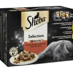 Sheba Kissanruoka^Kissanruoka 12 X 85 G Select Slices Kastikkeessa