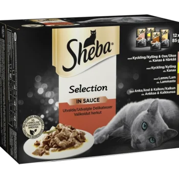 Sheba Kissanruoka^Kissanruoka 12 X 85 G Select Slices Kastikkeessa