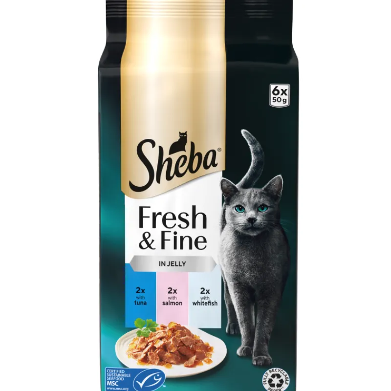 kissanruoka-sheba-6-x-50-g-fre-zzQLMfyH-0.webp Sheba Kissanruoka^Kissanruoka 6 X 50 G Fresh & Fine Kalalajitelma Hyytelössä