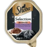 Sheba Kissanruoka^Kissanruoka 85 G Selection Vasikanliha & Kalkkuna Kastikkeessa