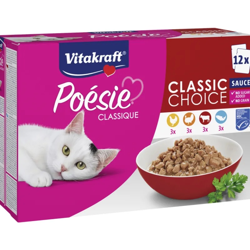kissanruoka-vitakraft-posie-cl-mZIDXzaK-0.webp Vitakraft Kissanruoka^Kissanruoka Poésie Classique 12 X 85 G Kastikkeessa