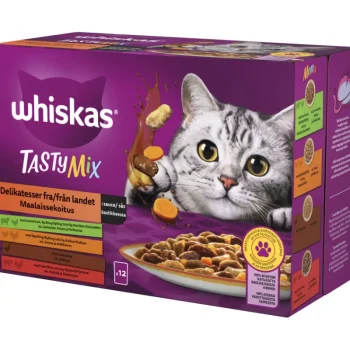 Whiskas Kissanruoka^Kissanruoka 12 X 85 G 1+ Tasty Mix Maalaissekoitus Kastikkeessa