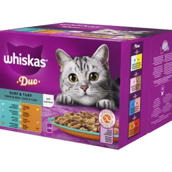 Whiskas Kissanruoka^Kissanruoka 24 X 85 G 1+ Duo Surf & Turf Hyytelössä