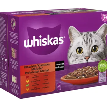 Whiskas Kissanruoka^Kissanruoka 7+ 12 X 85 G Perinteiset Ateriat Kastikkeessa