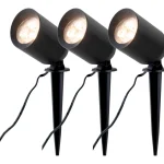 Airam Ulkovalaisimet-Kohdevalaisinsetti Lucio Spot 3-osainen 1,5W/830 Musta