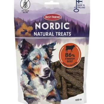 Best Friend Koiranruoka^Koiran Herkku 100 G Nordic Natural Treats Härkä